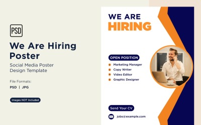 We are Hiring Poster Design Template 82
