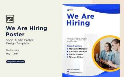 We are Hiring Poster Design Template 85