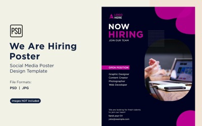 We are Hiring Poster Design Template 88