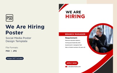 We are Hiring Poster Design Template 90