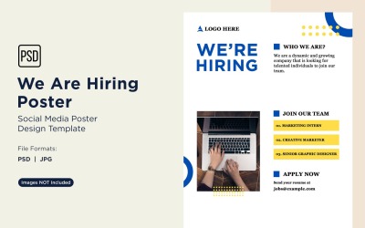 We are Hiring Poster Design Template 92