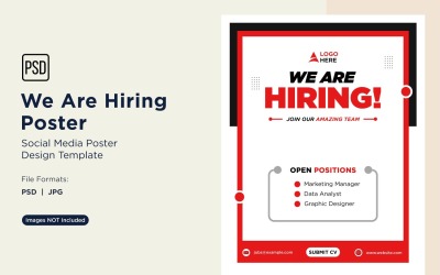 We are Hiring Poster Design Template 98