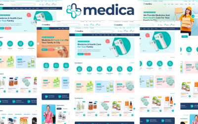 Medica – HTML5-Vorlage für E-Commerce im Gesundheits- und Medizinbereich