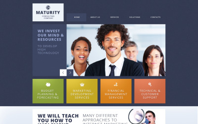 Modèle de site Web réactif de consultation