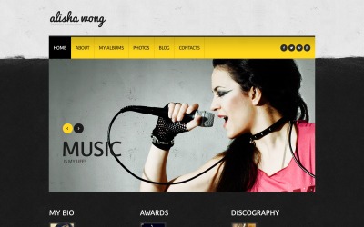 Thème WordPress réactif pour page personnelle