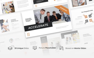 Accelerate – Projektterv PowerPoint bemutatósablon