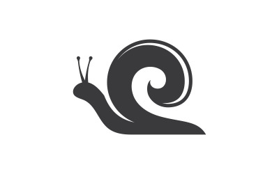 Logo vettoriale delle lumache su sfondo bianco 1
