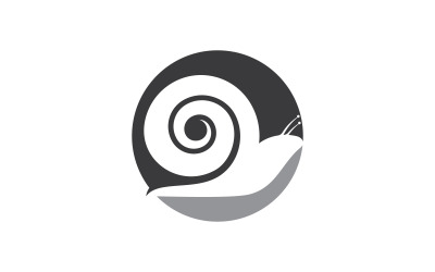 Lumache logo vettoriale su sfondo bianco 7