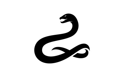 Modello vettoriale dell&amp;#39;icona del logo del serpente V1
