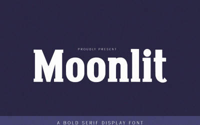 Moonlit - Kalın Serif Yazı Tipi