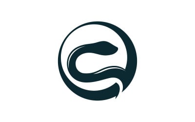 Schlangenlogo-Symbol, Vektorvorlage V11