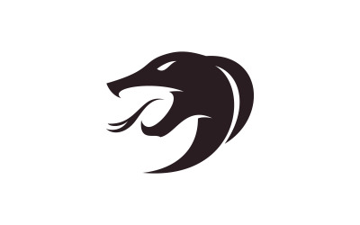 Schlangenlogo-Symbol, Vektorvorlage V4