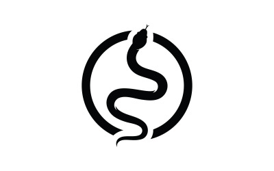 Schlangenlogo-Symbol, Vektorvorlage V7