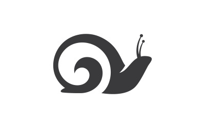 Schnecken-Logo-Vektor auf weißem Hintergrund 13