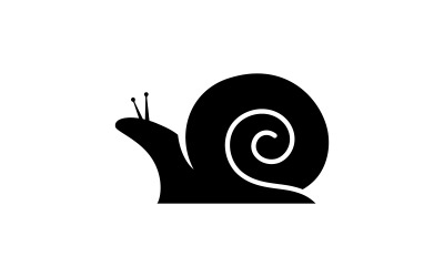 Schnecken-Logo-Vektor auf weißem Hintergrund 14