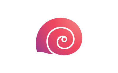 Schnecken-Logo-Vektor auf weißem Hintergrund 15