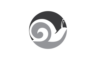 Schnecken-Logo-Vektor auf weißem Hintergrund 8