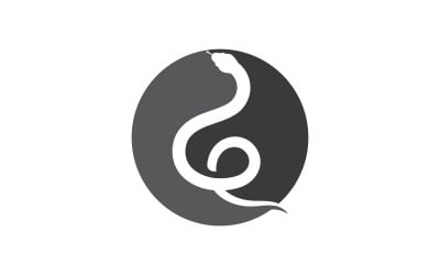 Snake logo icon vector template V13