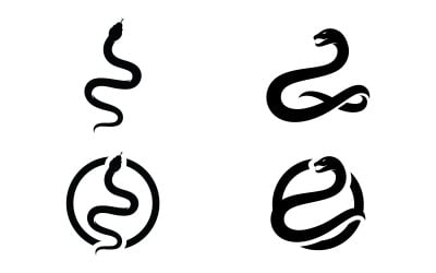 Snake logo icon vector template V14