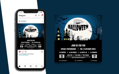 Social-Media-Beitrag zur Halloween-Nacht