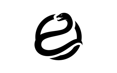 Szablon ikony wektora logo węża V3