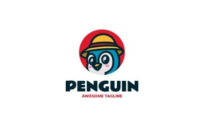 Logo maskotki pingwina z kreskówek 12