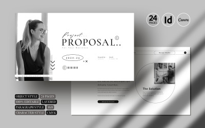 Plantilla de propuesta de proyecto (Indd-Canva)