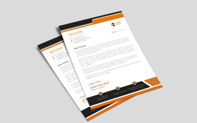 Professionelle Briefkopf-Design-Vorlage