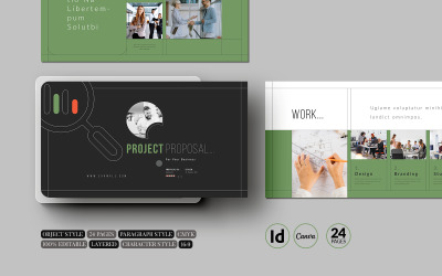 Шаблон предложения проекта (Canva - InDesign)