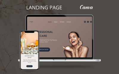 Szablon witryny Canva, witryna internetowa Canva, witryna sklepu, projekt witryny dla każdej firmy