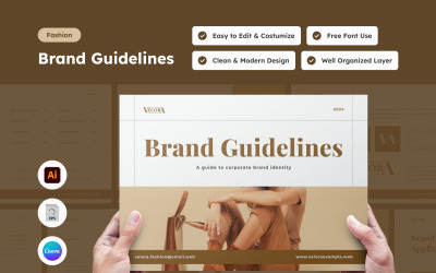 Velora - Fashion Brand Guideline Template