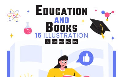 15 Education and Books Illustration