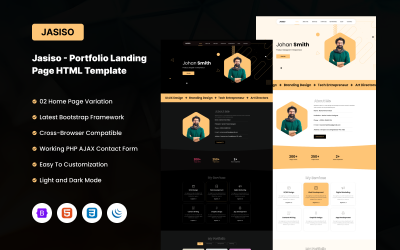 Jasiso | 作品集 HTML 登陆页面模板