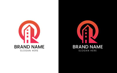 Letter Q building iconic logo-10-412