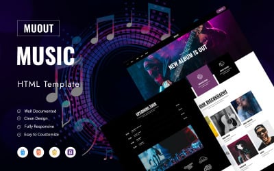 Muout – Modello HTML per festival musicali