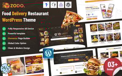Zodo - Upptäck restauranger WordPress-tema