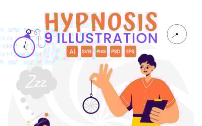 9 Hypnosis Design Illustration