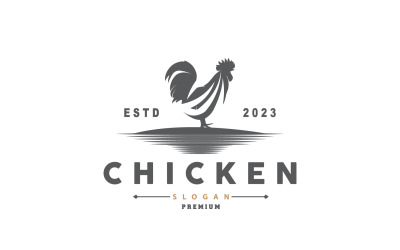 Logo di pollo Ristorante di pollo arrosto Fattoria V16