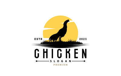 Logo di pollo Ristorante di pollo arrosto Fattoria V3
