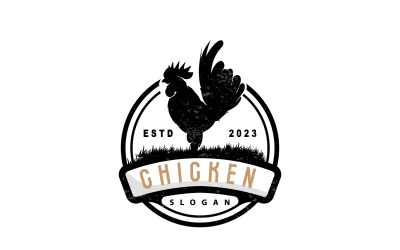 Logo di pollo Ristorante di pollo arrosto Fattoria V4