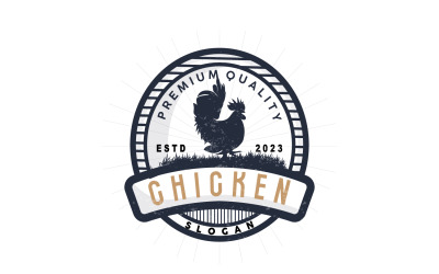 Logo di pollo Ristorante di pollo arrosto Fattoria V6