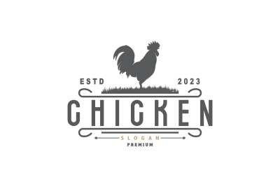Logo di pollo Ristorante di pollo arrosto Fattoria V7