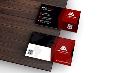 Visiting Card - Business Card - E-Card Template With Customizable Designs - 694
