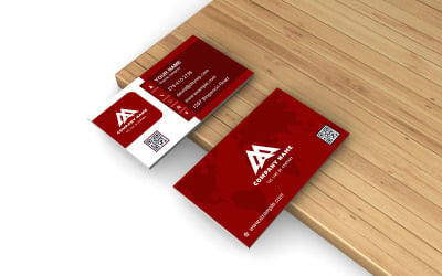 Visiting Card - Business Card - E-Card Template With Customizable Designs - 696