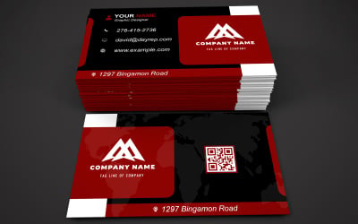 Visiting Card - Business Card - E-Card Template With Customizable Designs - 700