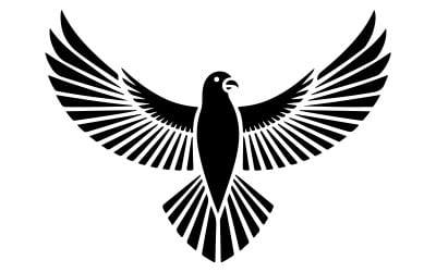 A flying bird silhouette art illustration
