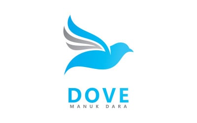 Bird Dove Logo Template vector illustration V3