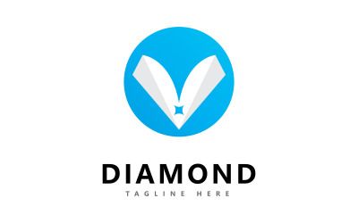 Elmas logo vektör tasarım şablonu0