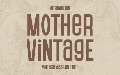 Mother Vintage - Классический дисплейный шрифт
