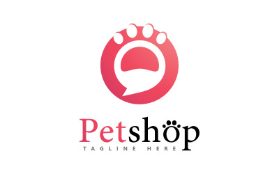 Paw Logo design ilustracja wektorowa, dla sklepu zoologicznego logo 8